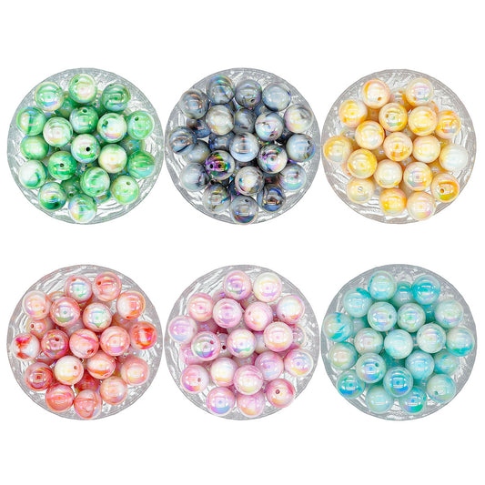 Marble Acrylic Beads - 16mm
