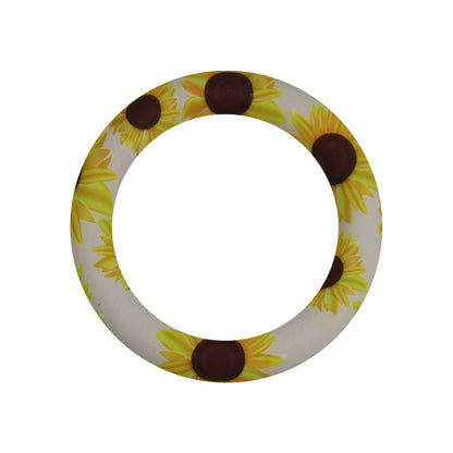 65mm Print Silicone Round Loop with 2 hole
