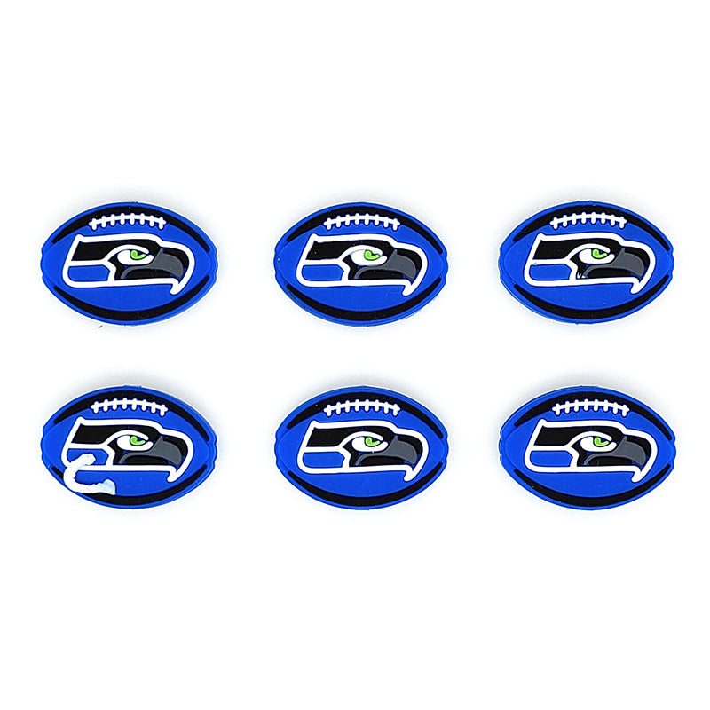 Football Team Focal Silicone Beads