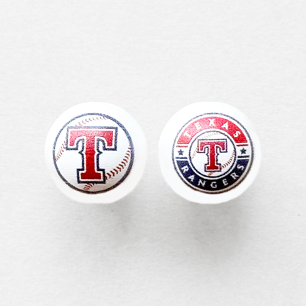 16mm Pearl Baseball Team Gumball Acrylic Beads