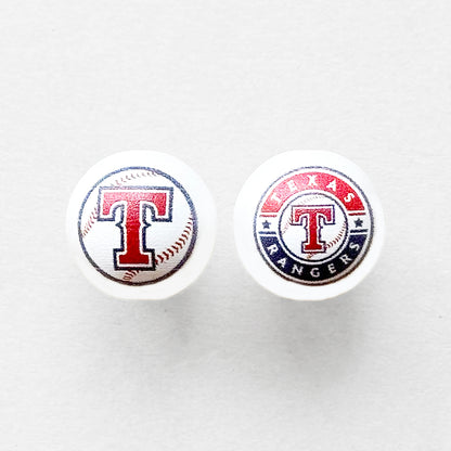 16mm Pearl Baseball Team Gumball Acrylic Beads