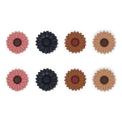 20mm New Daisy/Sunflower Silicone Beads