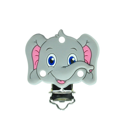 Elephant Silicone Pacifier Clips