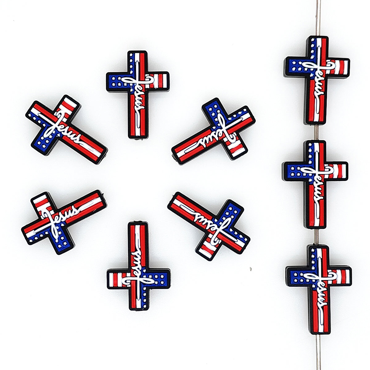 Patriotic Cross Focal