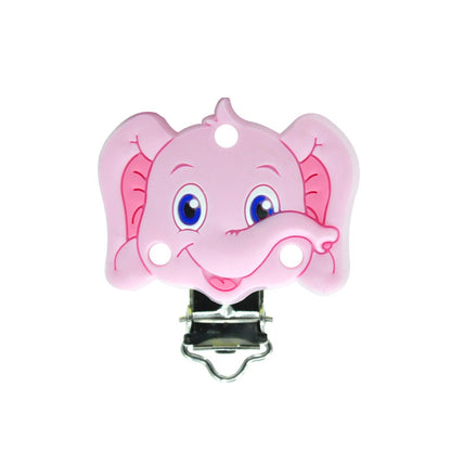 Elephant Silicone Pacifier Clips