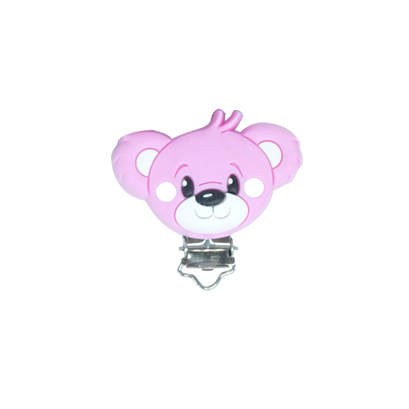 Bear Silicone Pacifier Clips