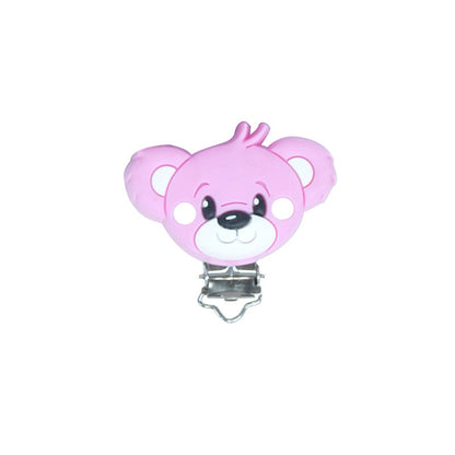 Bear Silicone Pacifier Clips