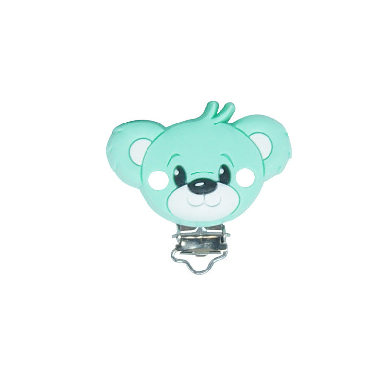 Bear Silicone Pacifier Clips