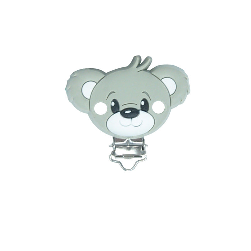 Bear Silicone Pacifier Clips