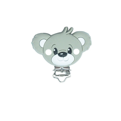 Bear Silicone Pacifier Clips