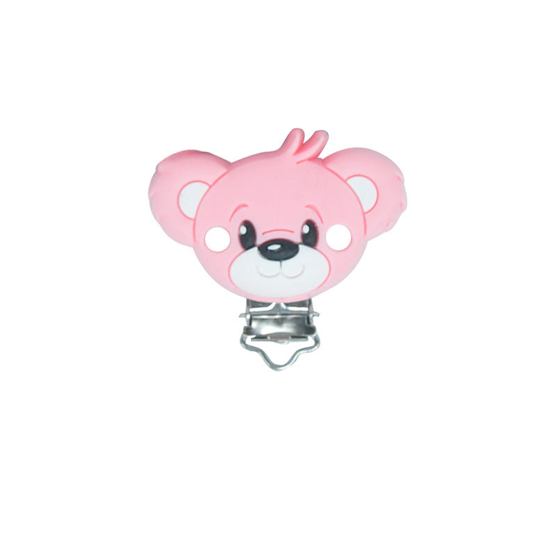 Bear Silicone Pacifier Clips