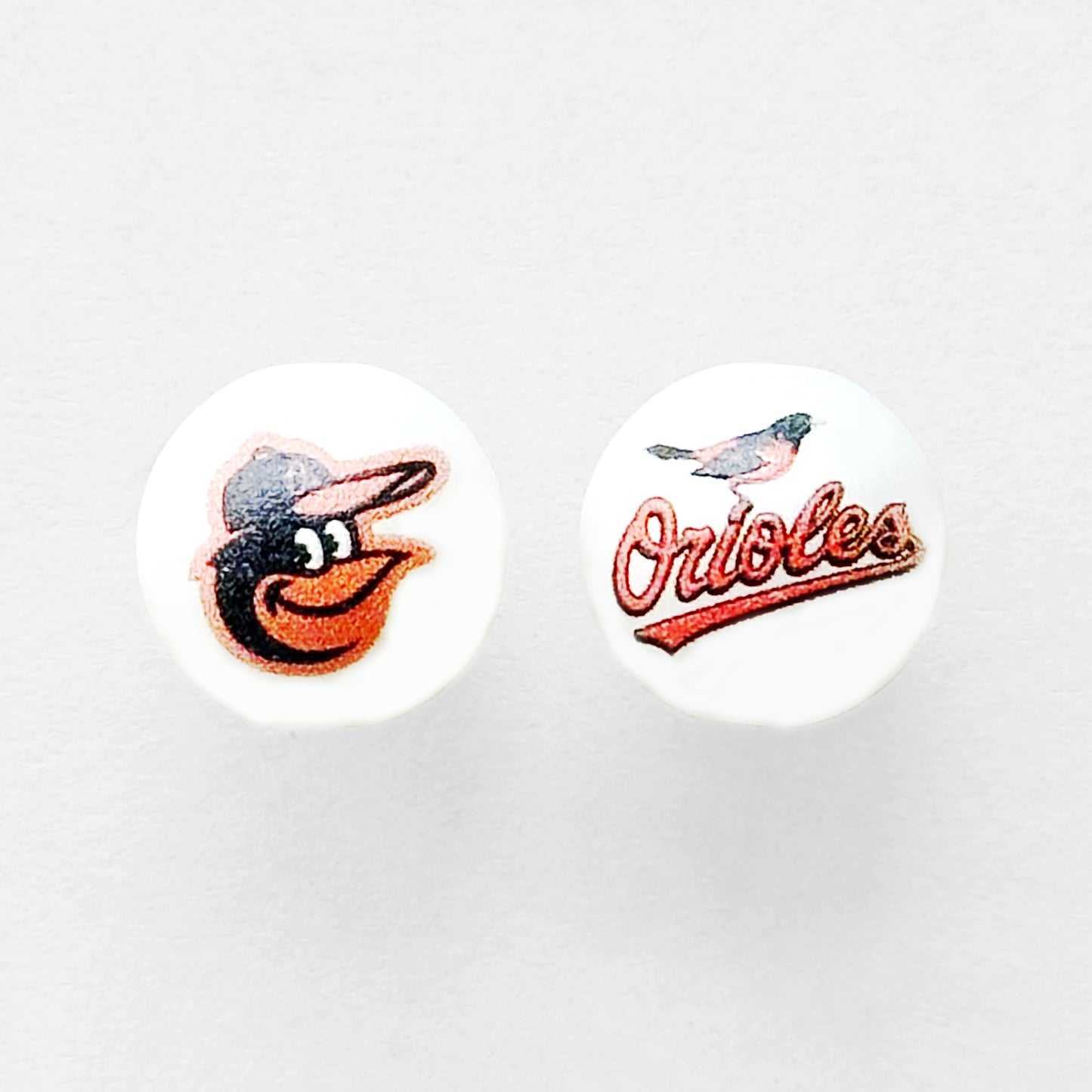 16mm Pearl Baseball Team Gumball Acrylic Beads