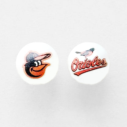 16mm Pearl Baseball Team Gumball Acrylic Beads