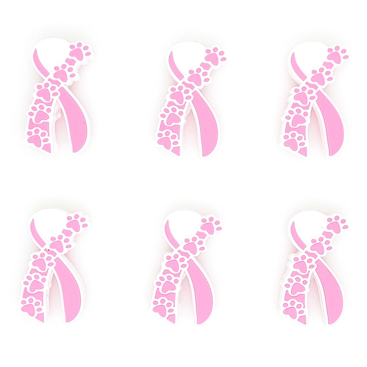 Dog Paw Awareness Ribbon Focal