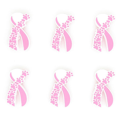 Dog Paw Awareness Ribbon Focal
