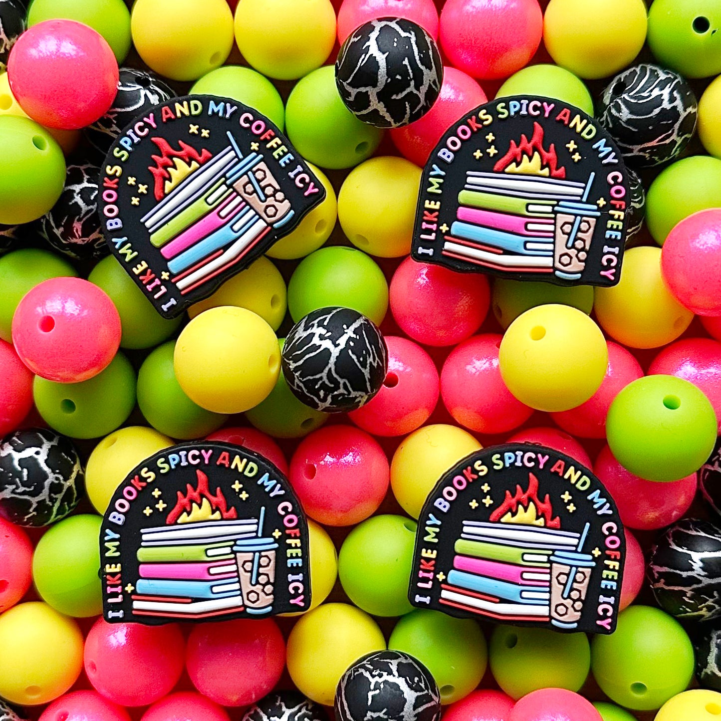 24Pcs Assorted Beads,Focal Beads,for Pen DIY,Silicone Beads Mix