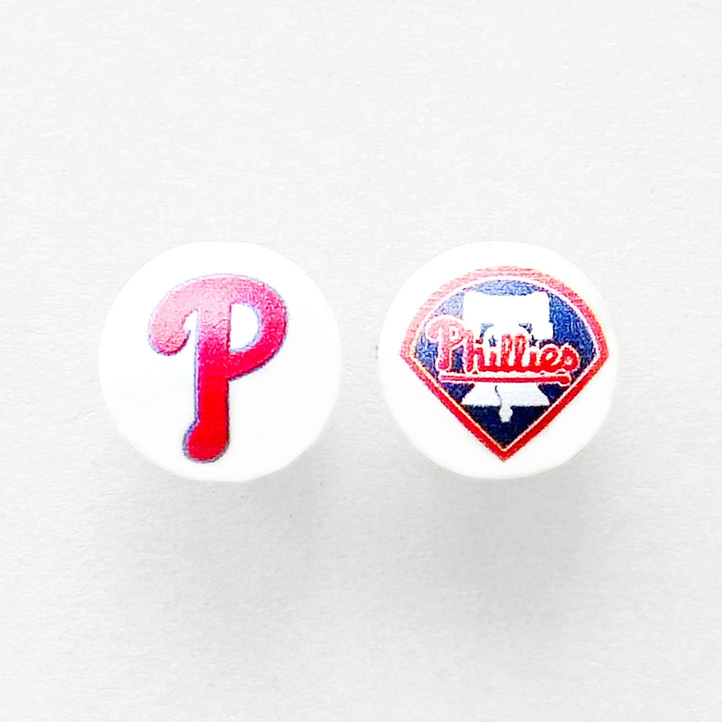 16mm Pearl Baseball Team Gumball Acrylic Beads