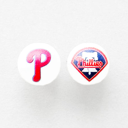 16mm Pearl Baseball Team Gumball Acrylic Beads
