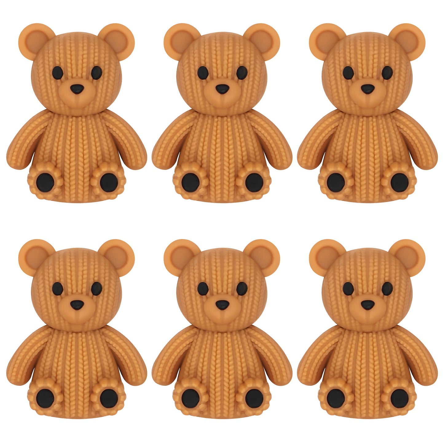 3D Knitted Bear Focal