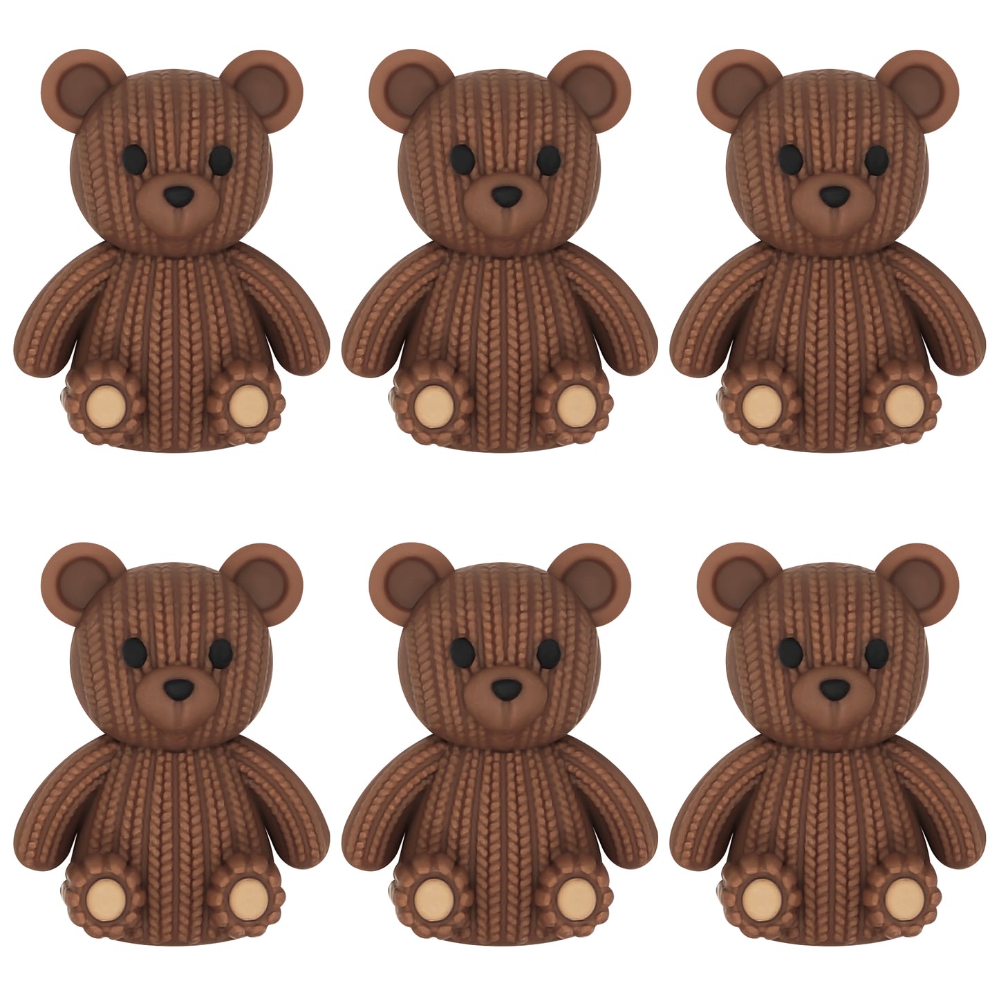 3D Knitted Bear Focal
