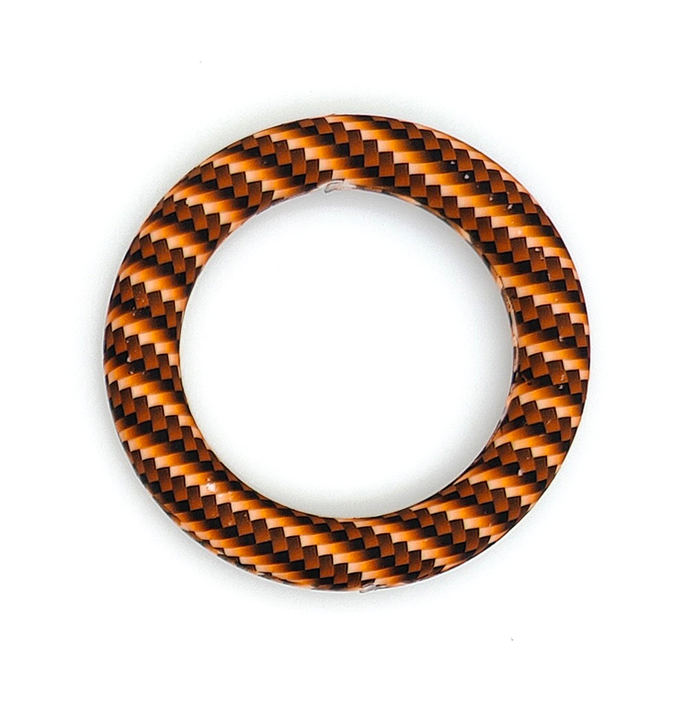 65mm Print Silicone Round Loop with 2 hole
