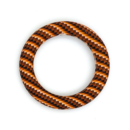 65mm Print Silicone Round Loop with 2 hole