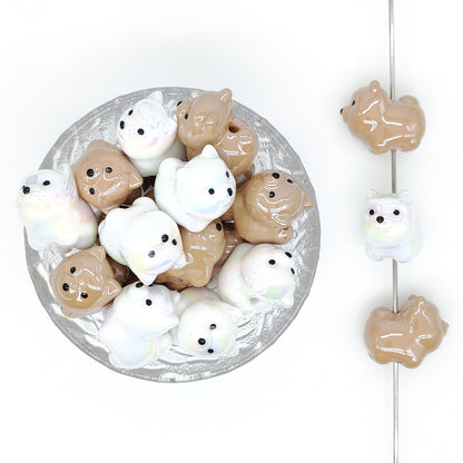 Dog Acrylic Focal Beads
