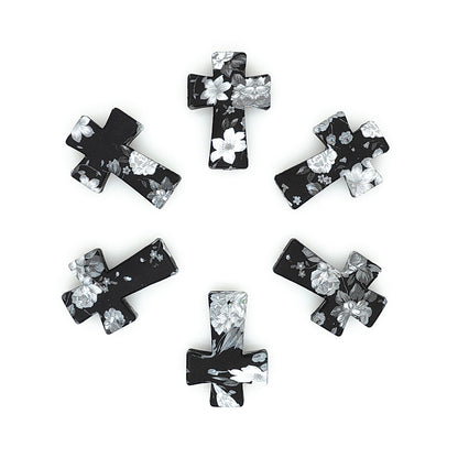 Print Cross Focal Beads