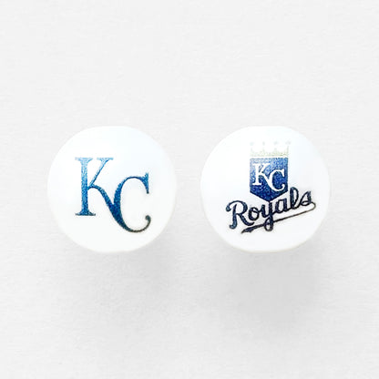 16mm Pearl Baseball Team Gumball Acrylic Beads