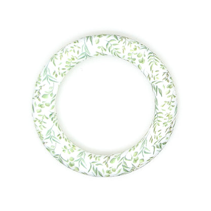 65mm Print Silicone Round Loop with 2 hole