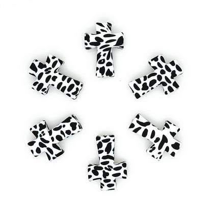 Print Cross Focal Beads