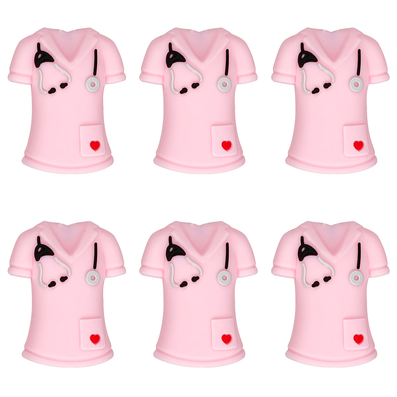 3D Nurse Scrub Top Focal