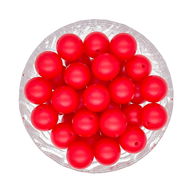 15mm Round Silicone Beads #120 - #137