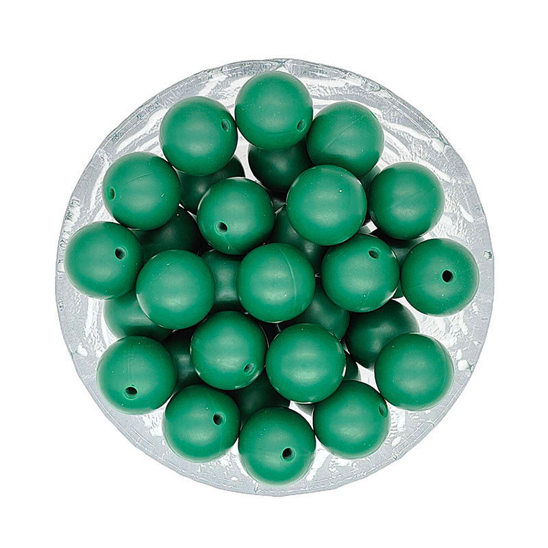 15mm Round Silicone Beads #120 - #137