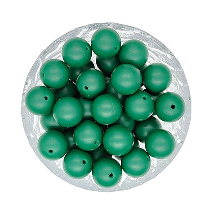 15mm Round Silicone Beads #120 - #137