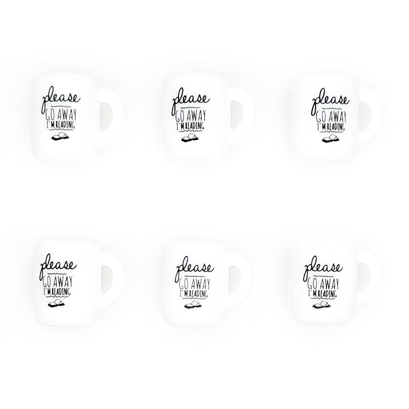 Please Go Away I'm Reading Coffee Mug Focal