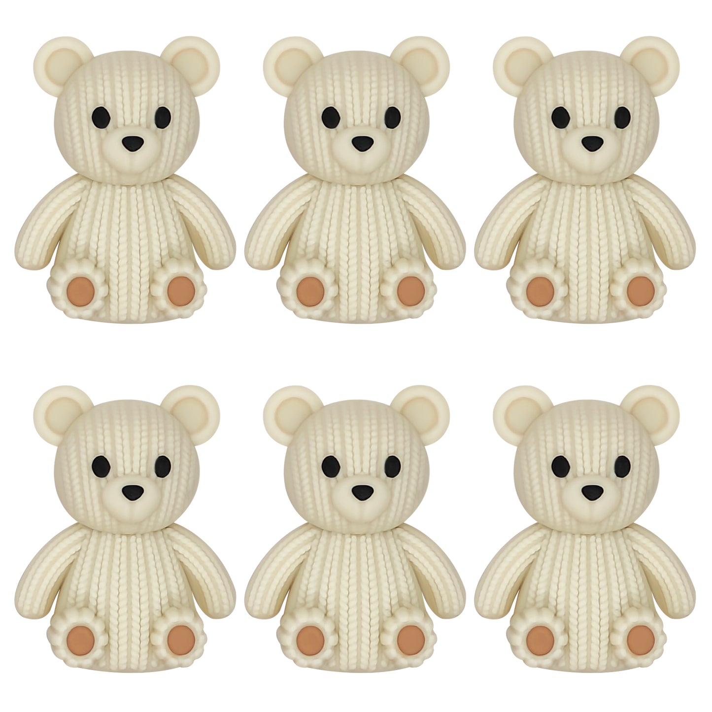 3D Knitted Bear Focal
