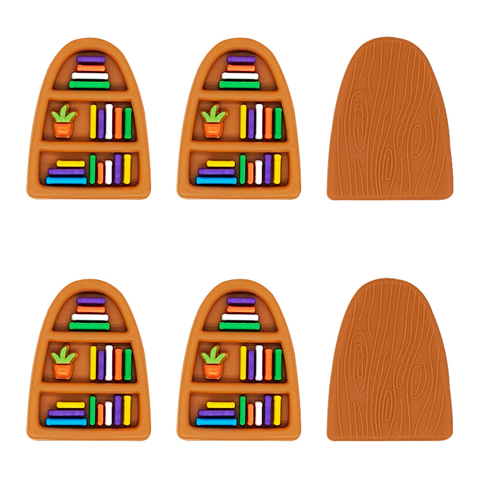 3D Bookshelf Focal Beads