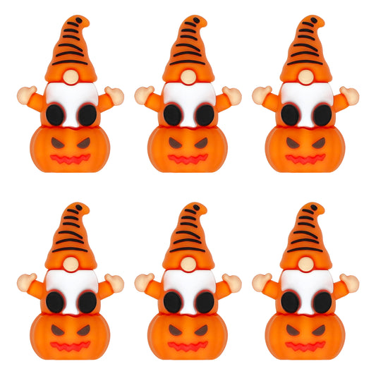 3D Gnome Pumpkin Halloween Focal