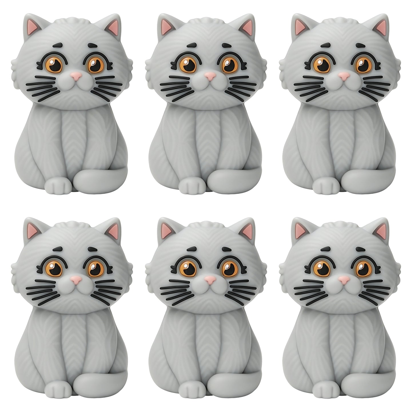 3D Grey Cat Focal