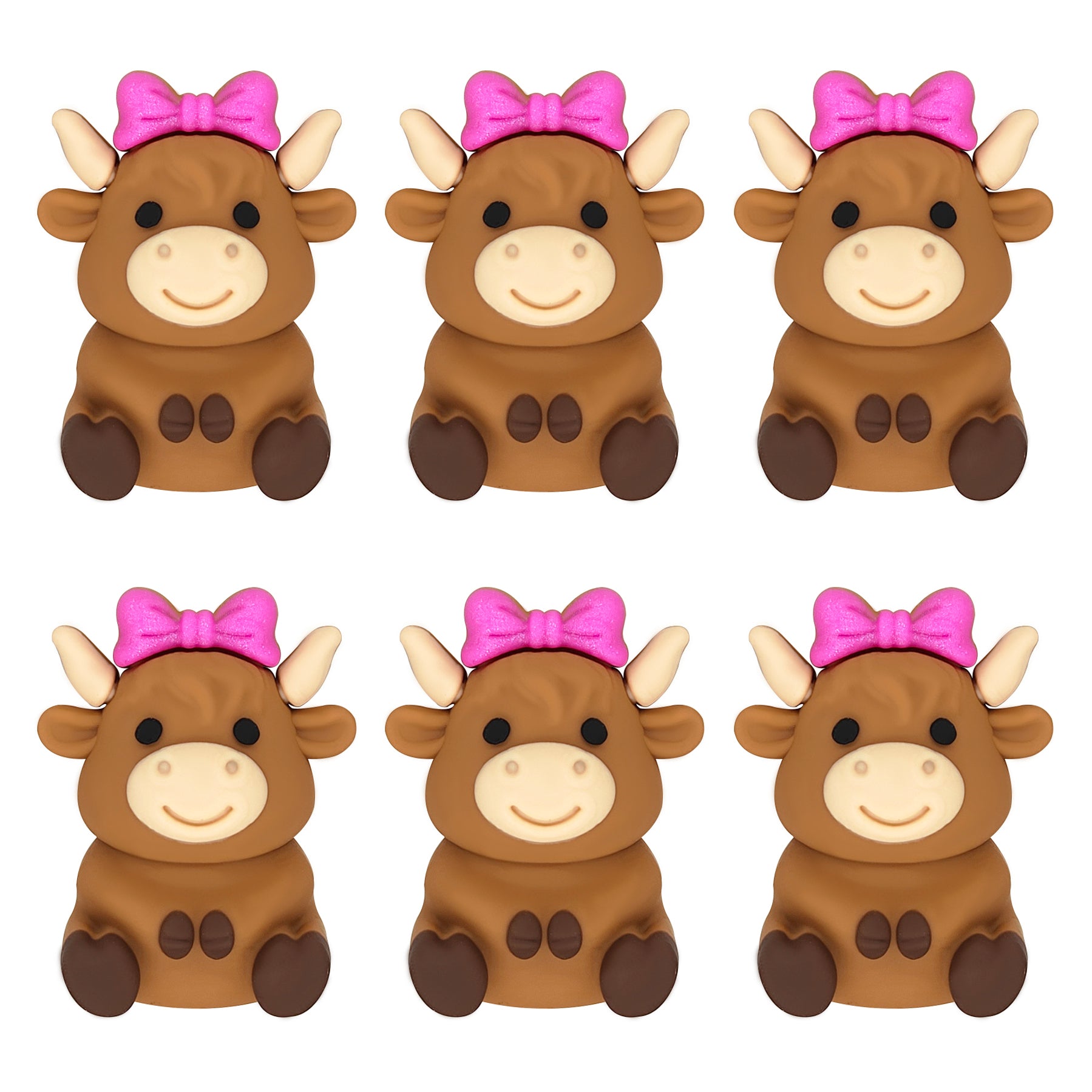 3D Highland Cow Bow Focal