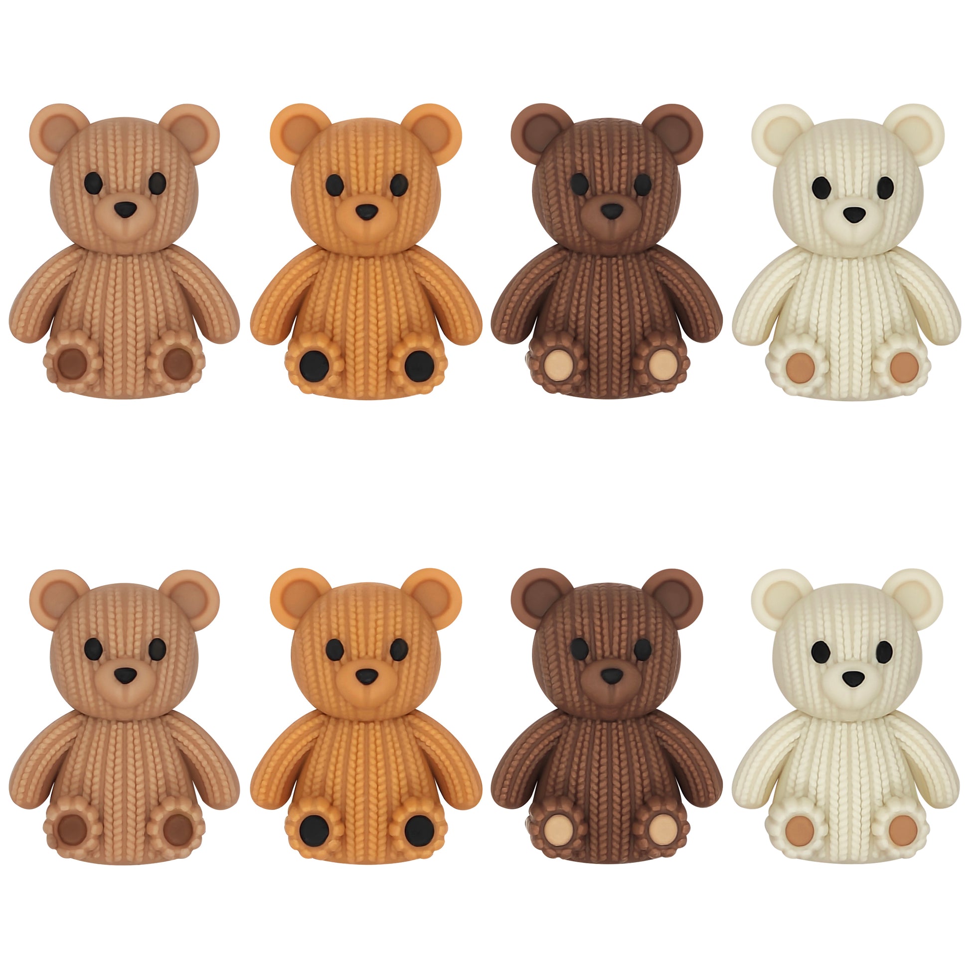 3D Knitted Bear Focal