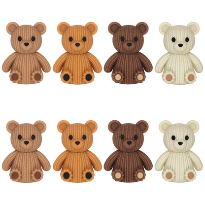 3D Knitted Bear Focal