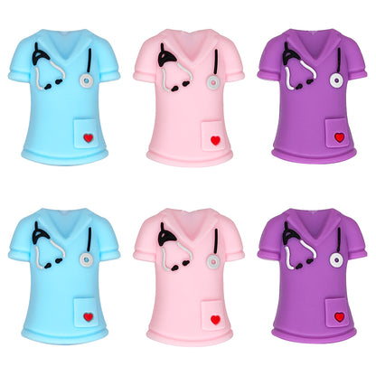 3D Nurse Scrub Top Focal
