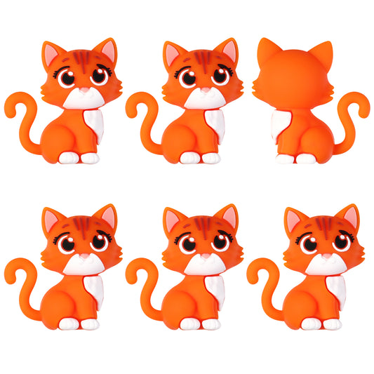 3D Orange Cat Focal