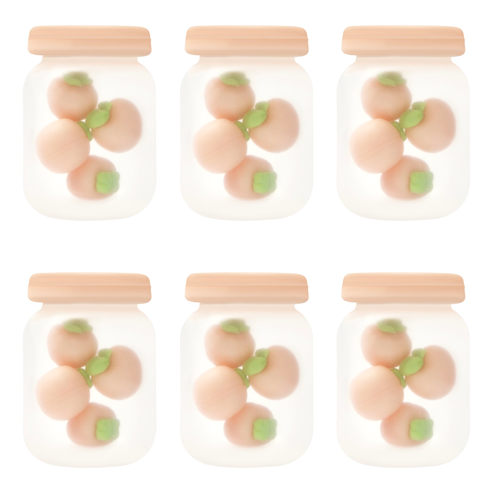 3D Peach Jar Focal