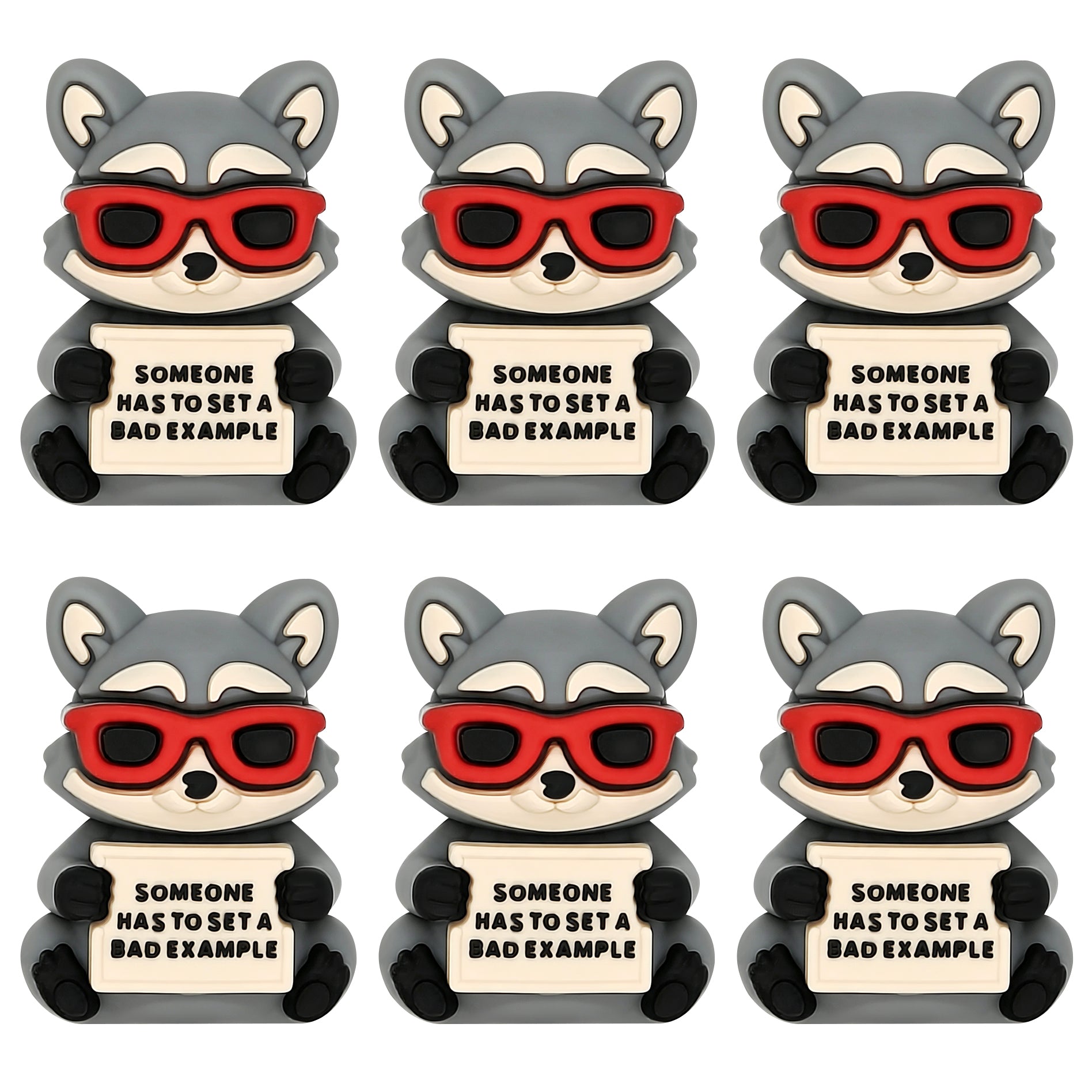 3D Raccoon Funny Focal