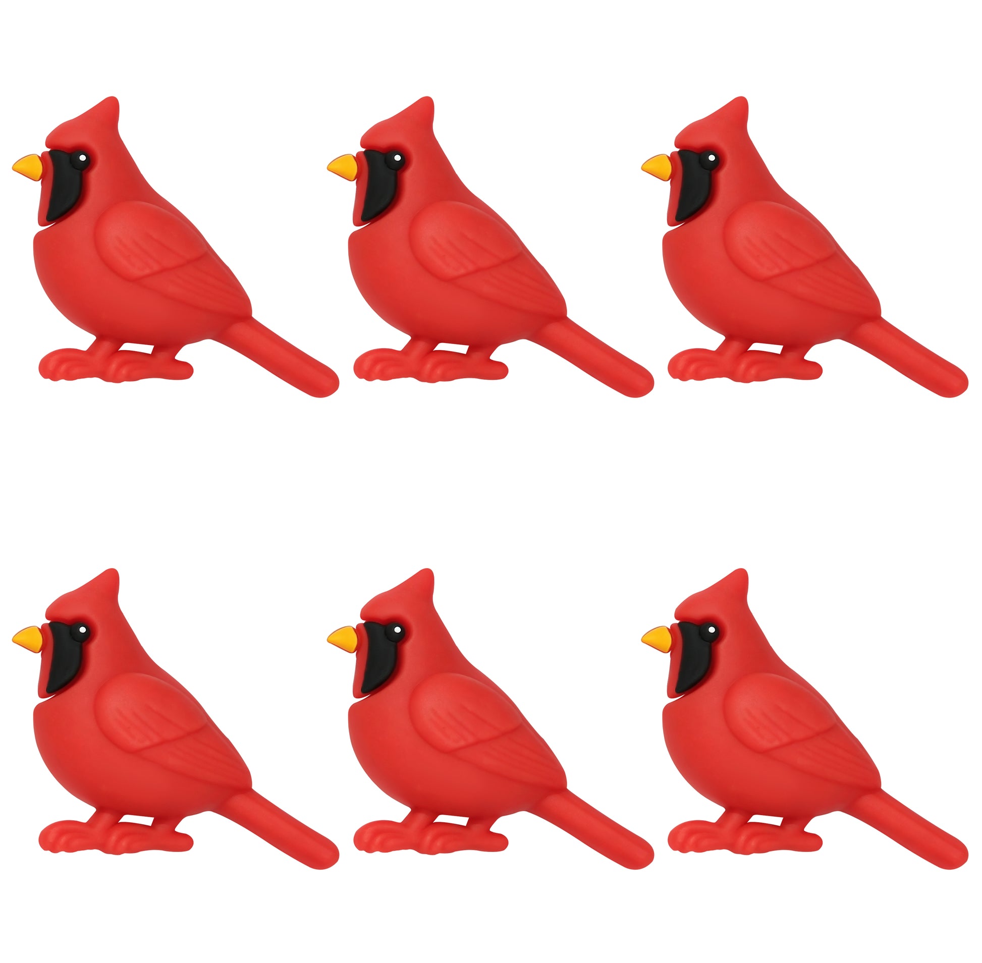 3D Red Cardinal Bird Focal