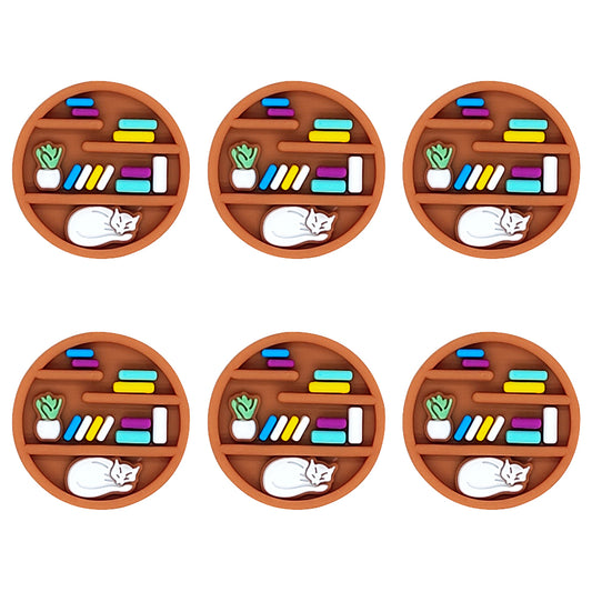 3D Round Bookshelf Focal
