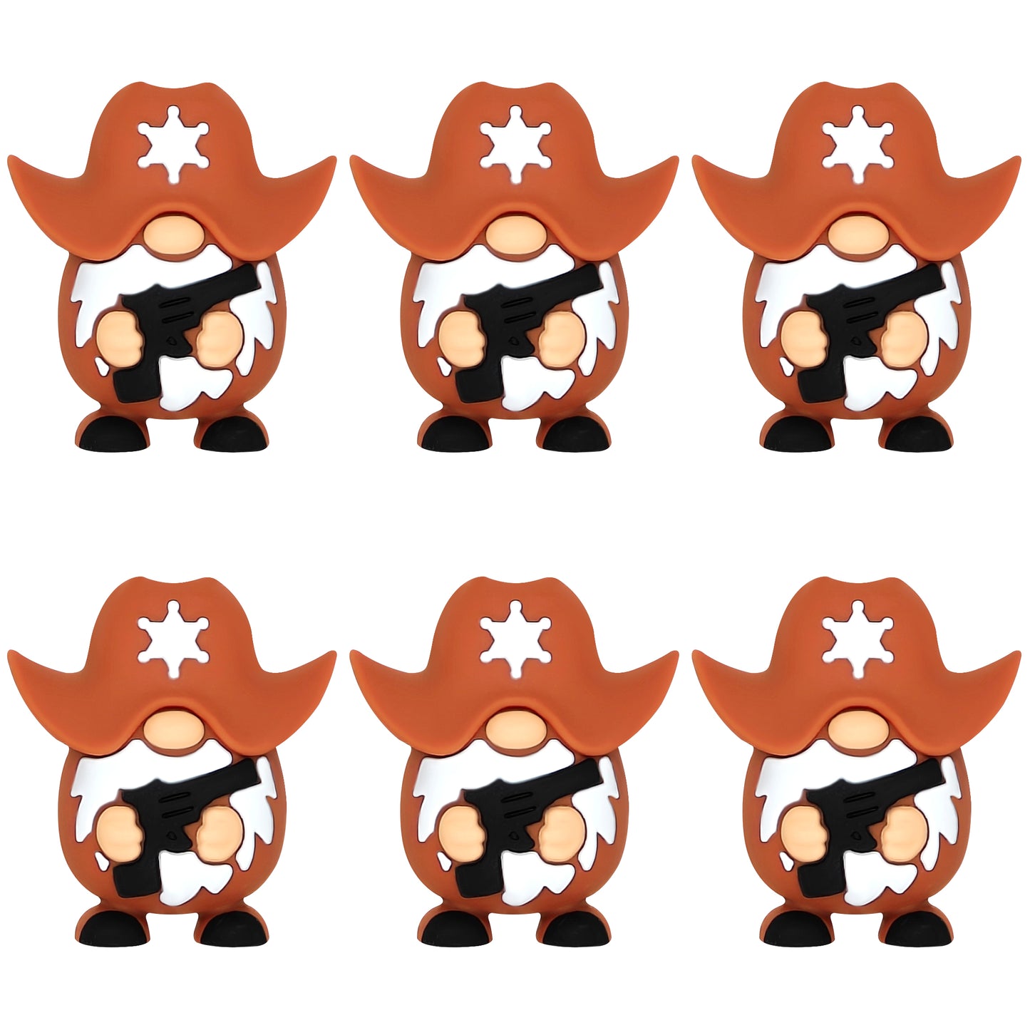 3D Sheriff Gnome Western Focal